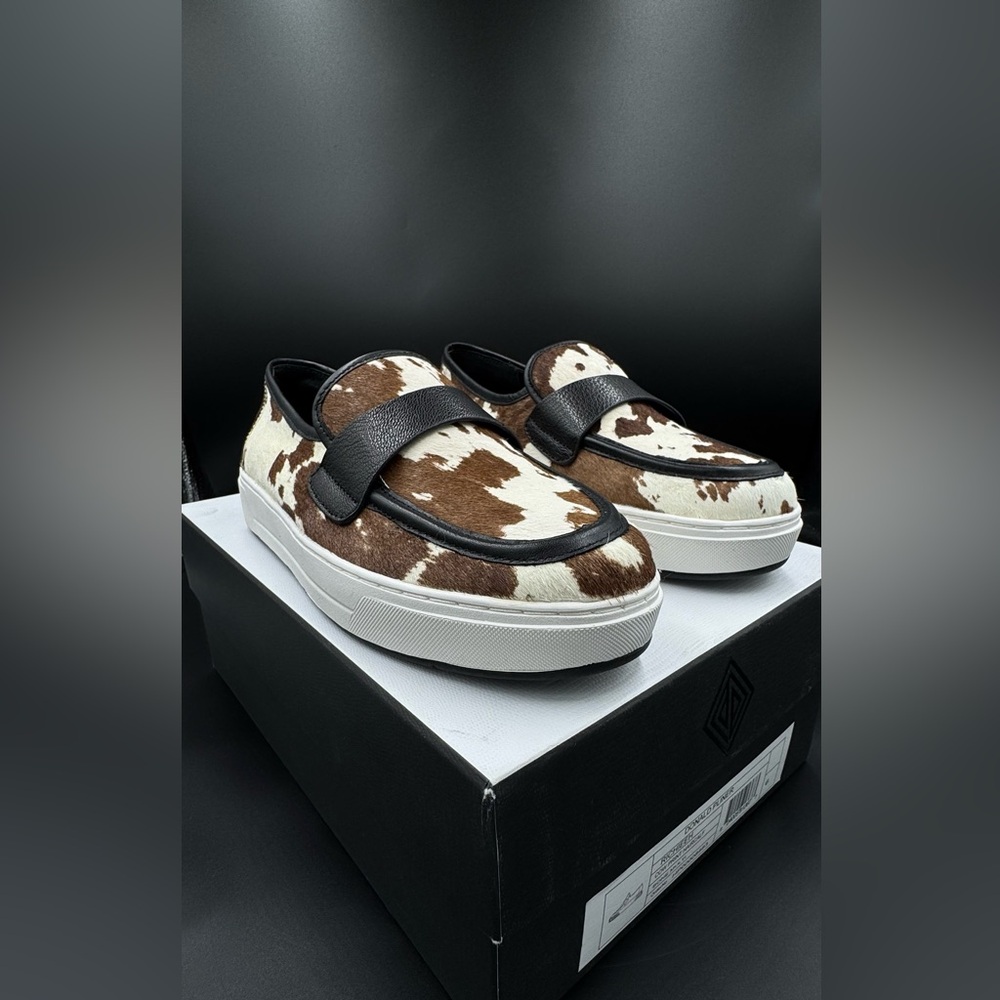 Donal Pliner Richieeh Cow Print Haircalf Shoes